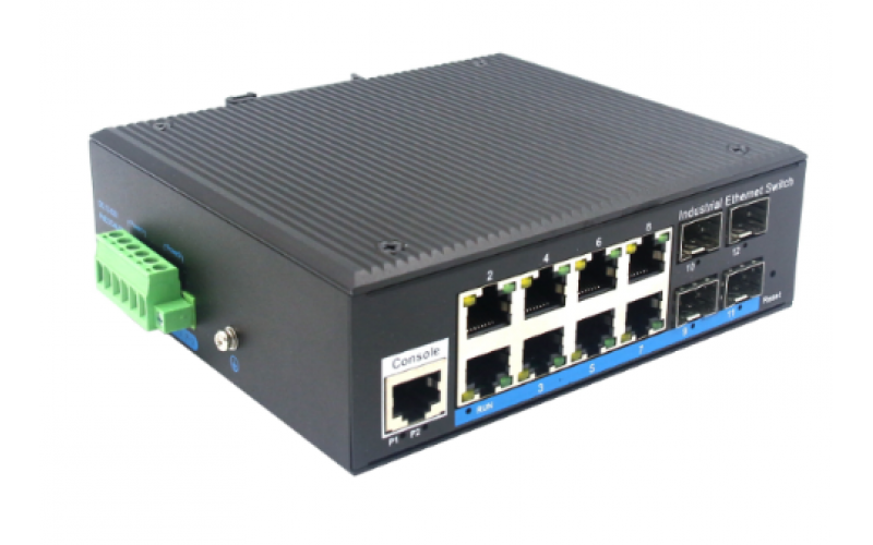 千兆4光8電管理型工業(yè)以太網(wǎng)POE交換機(jī)BL169GMP-SFP