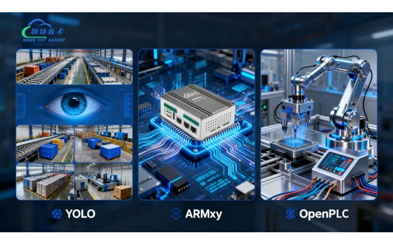 YOLO + OpenPLC + ARMxy：工業(yè)智能化視覺識別、邊緣計算、工業(yè)控制的“三位一體”解決方案